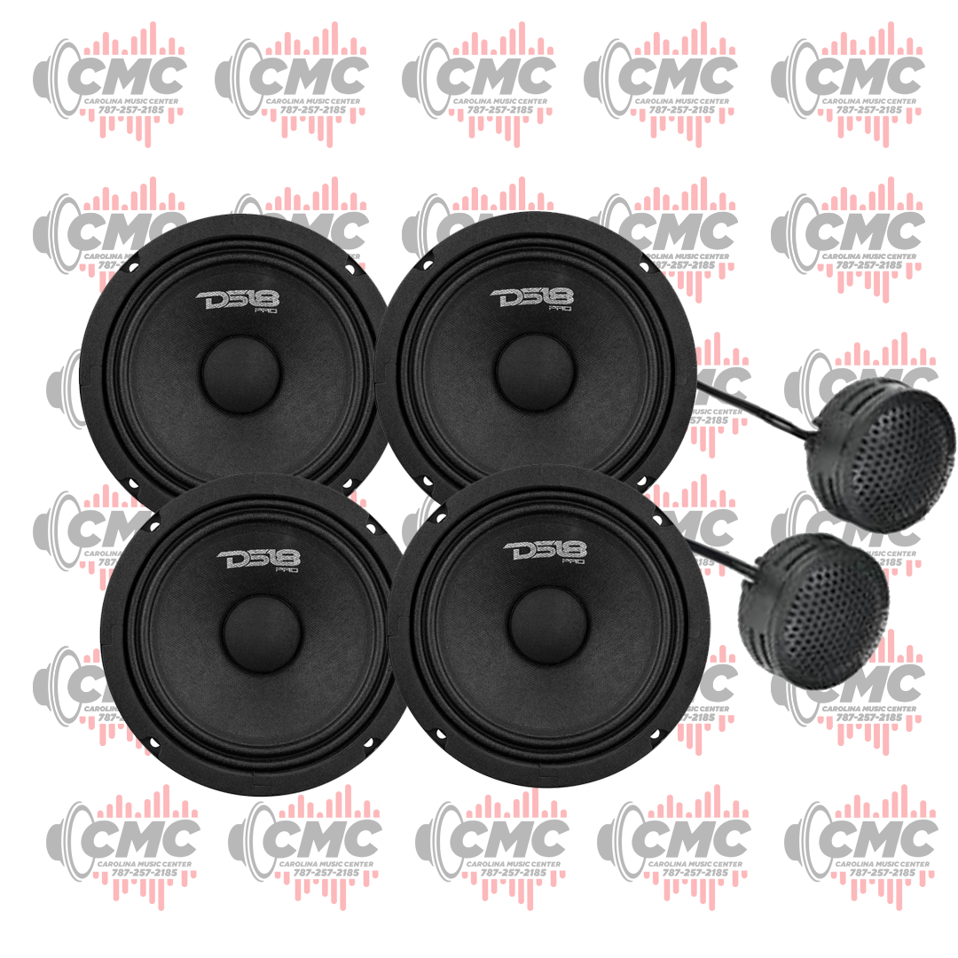 4 DS18 PRO-GM6 (1 Pair) Tweeter EKO Audio EKO-17T