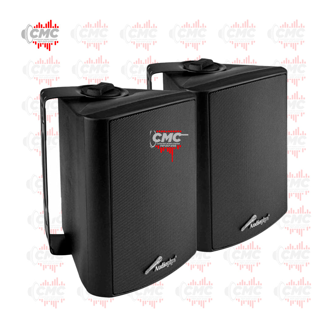 AUDIOPIPE BOCINAS 4” 2-Way Indoor/Outdoor Weatherproof (ODP-423BK) (PAR)