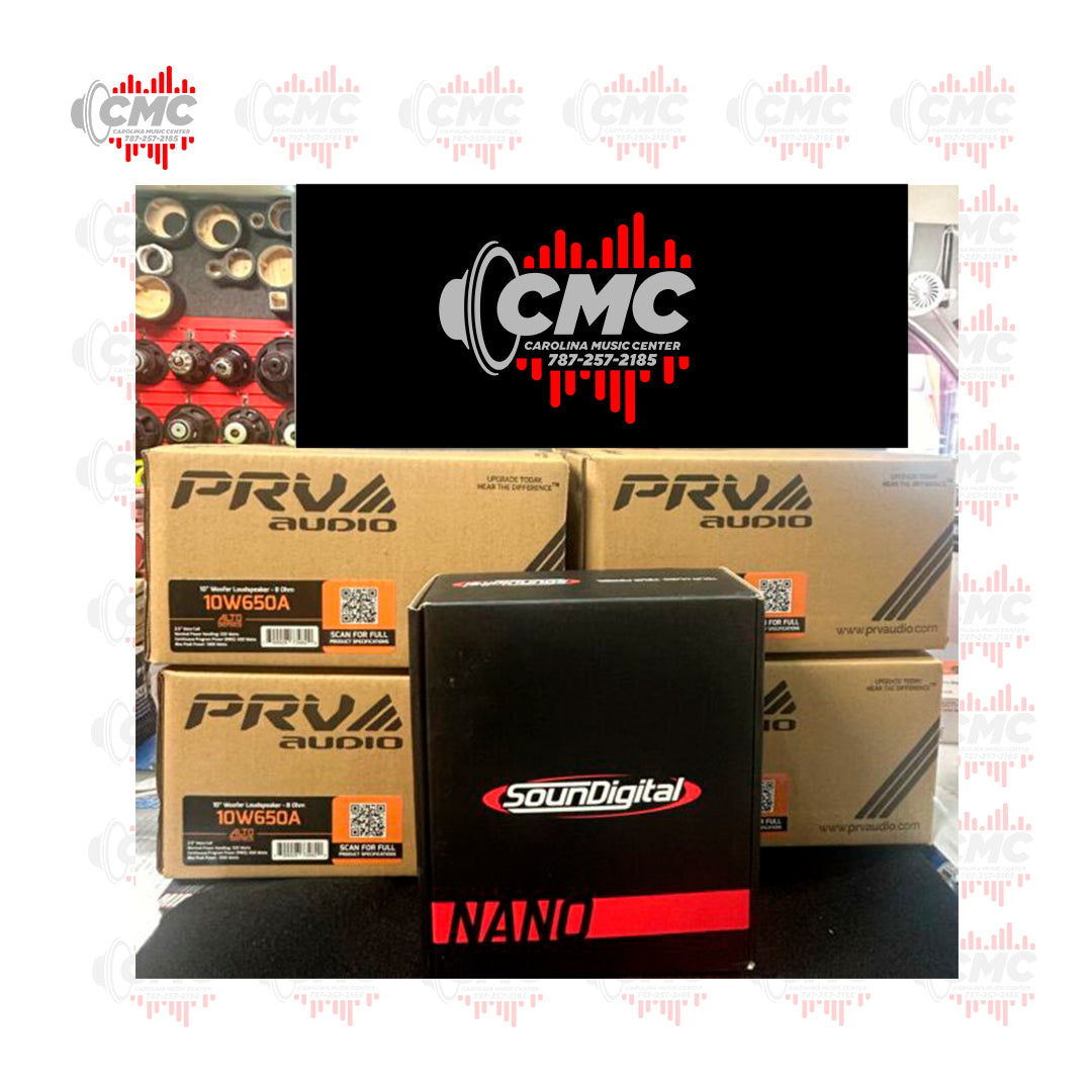 COMBO PRV ( 4 BOCINAS 10W650A+ SOUND DIGITAL 3K)