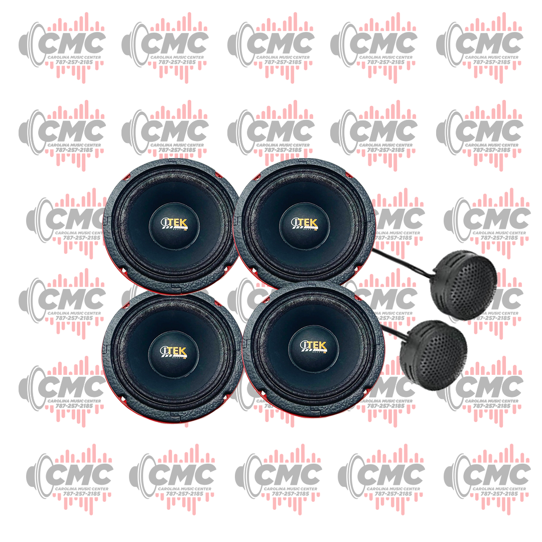 4 ITEK iX-605S (1 Pair) Tweeter EKO Audio EKO-17T
