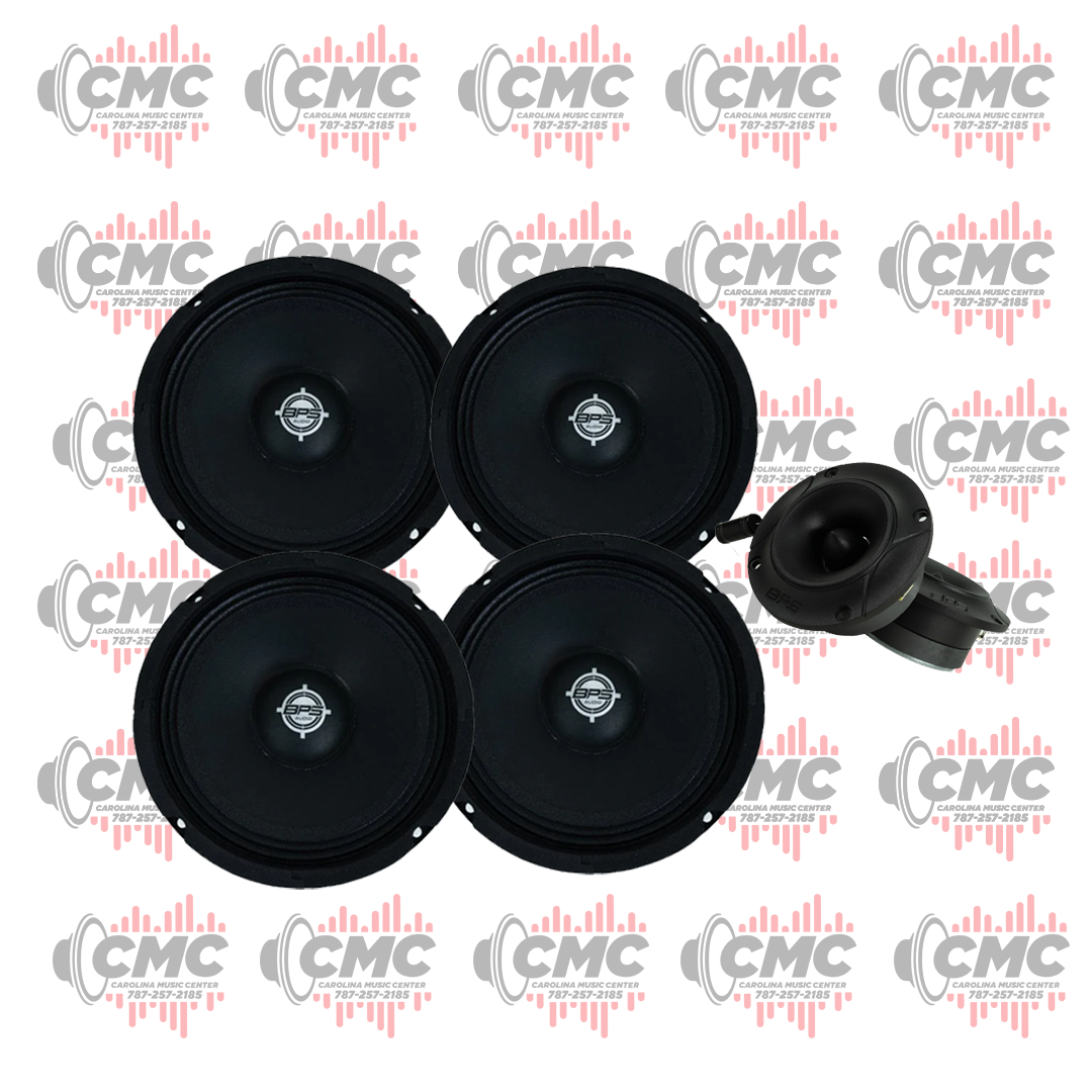 4 BPS Audio 6MR-350SL (1 Pair) Tweeter TW-B110