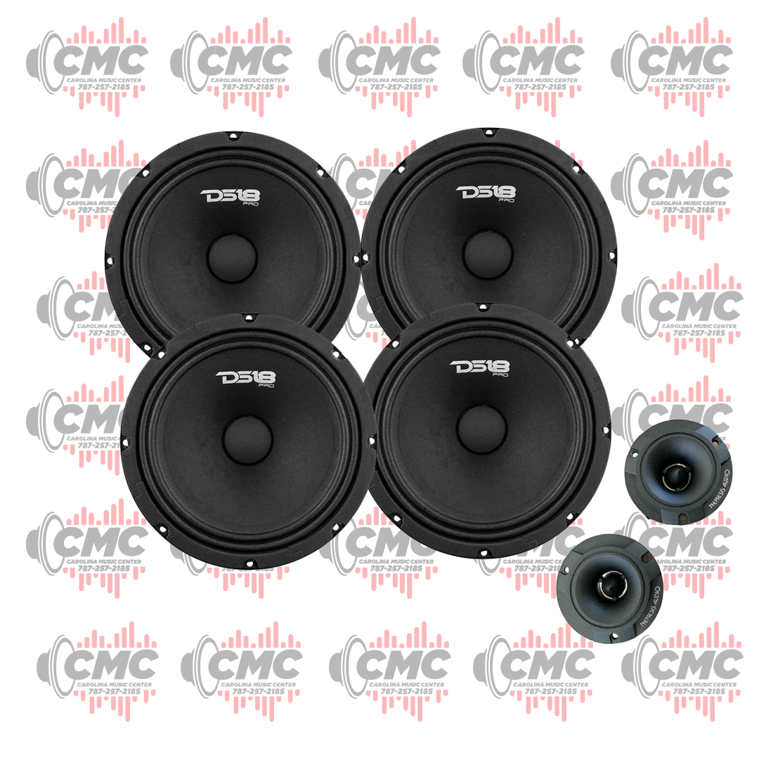 4 DS18 PRO-GM8 (1 Pair) Tweeter Noise Audio NAT-W1