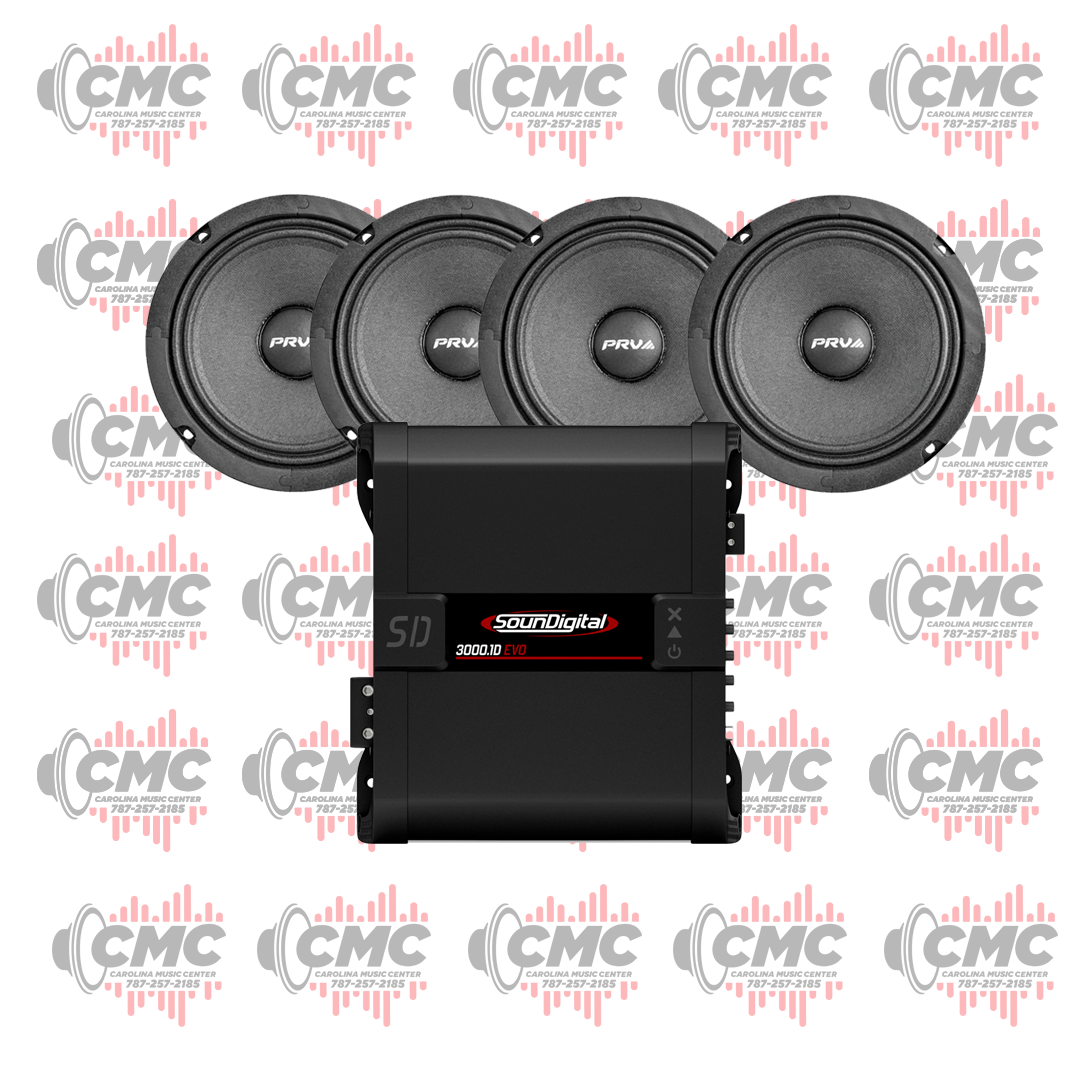 Combo PRV Audio 4 10-W650A (Sound Digital 3000.1D Nano)