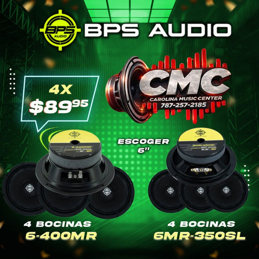 4 BOCINAS BPS 6