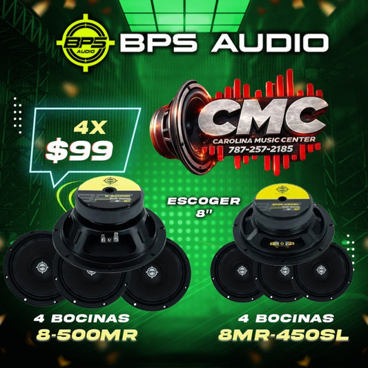 4 BOCINAS BPS 8