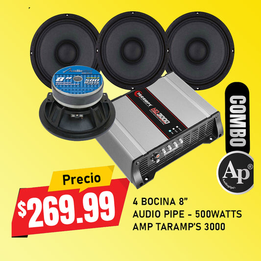 COMBO AUDIO PIPE Y AMPLIFICADOR