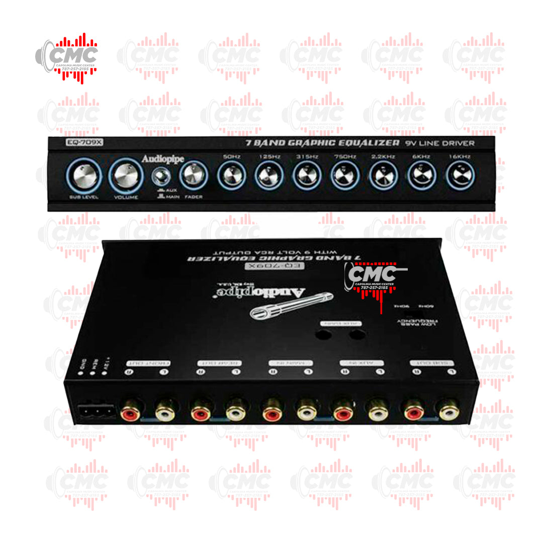 AUDIOPIPE PREAMP (EQ709X) (7 BANDAS)