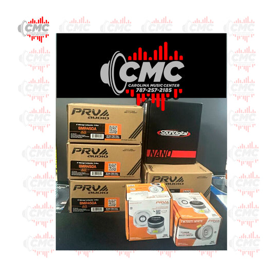 COMBO PRV (2 SÚPER TW700TI+ 4 BOCINAS 8MR450A+ SOUND DIGITAL 3K)