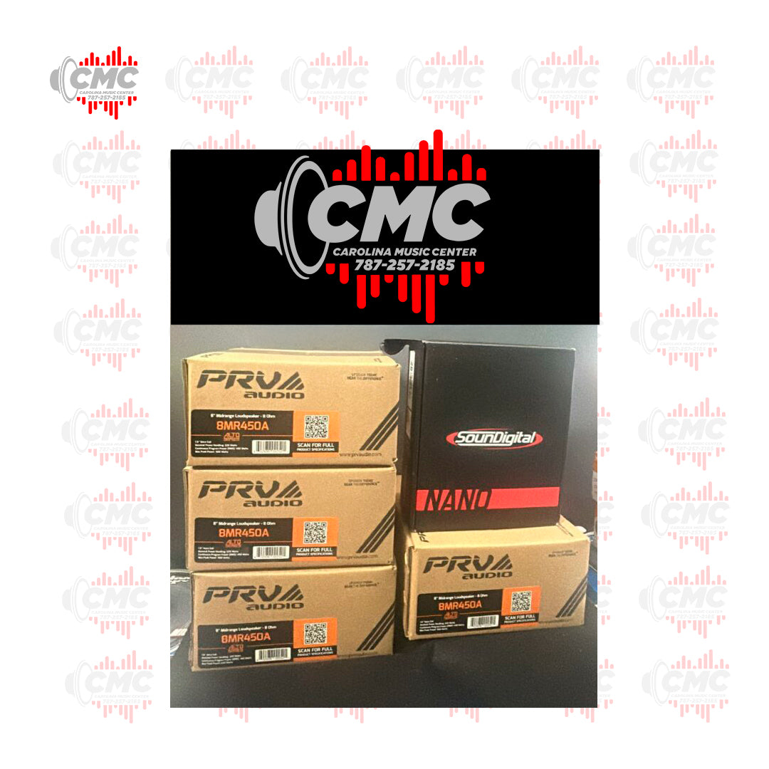 COMBO PRV (4 BOCINAS 8MR450A+SOUND DIGITAL 3K)