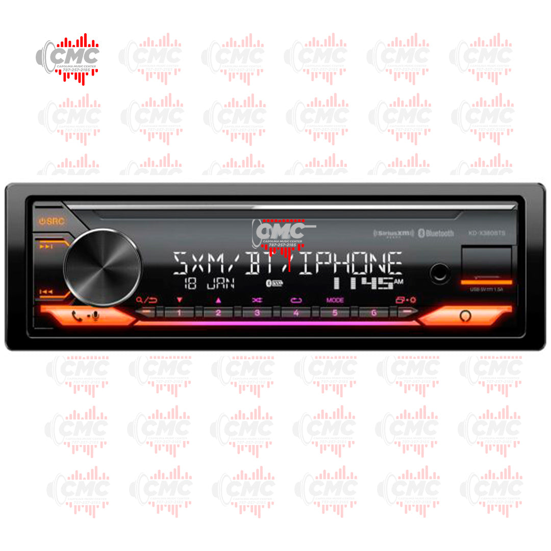 JVC SINGLE DIN (KD-X380BTS) (BLUETOOTH) (COLOR CHANGE)