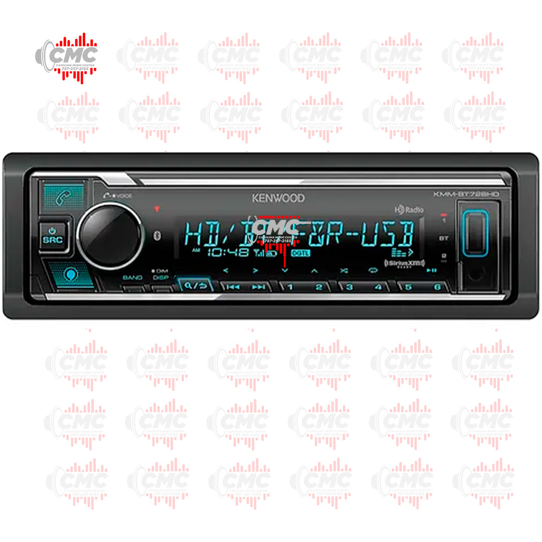 KENWOOD SINGLE DIN (KMM-BT728HD) (BLUETOOTH) (ALEXA READY)