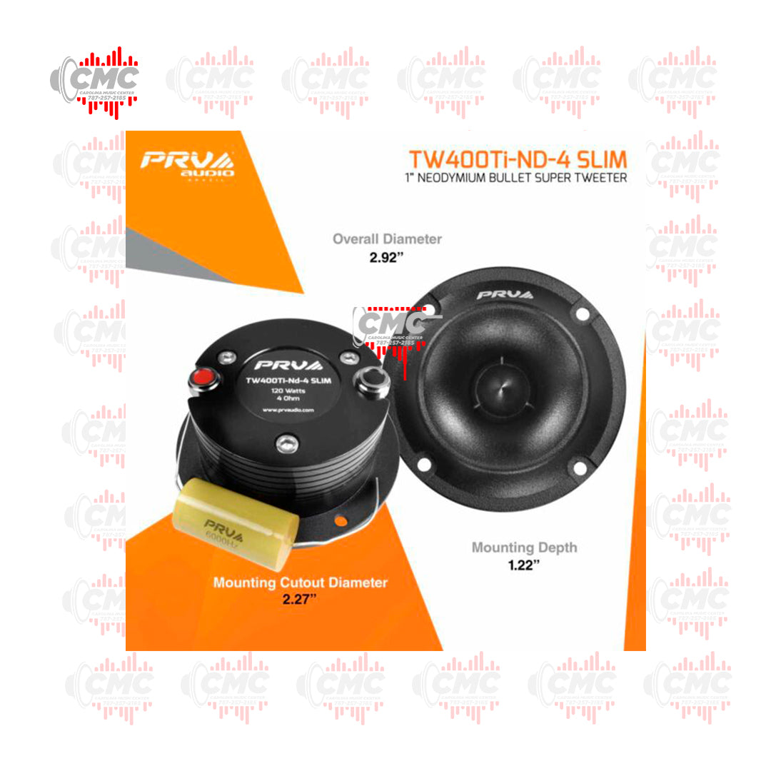 PRV TWEETERS (TW400Ti-ND-SLIM) (PAR)
