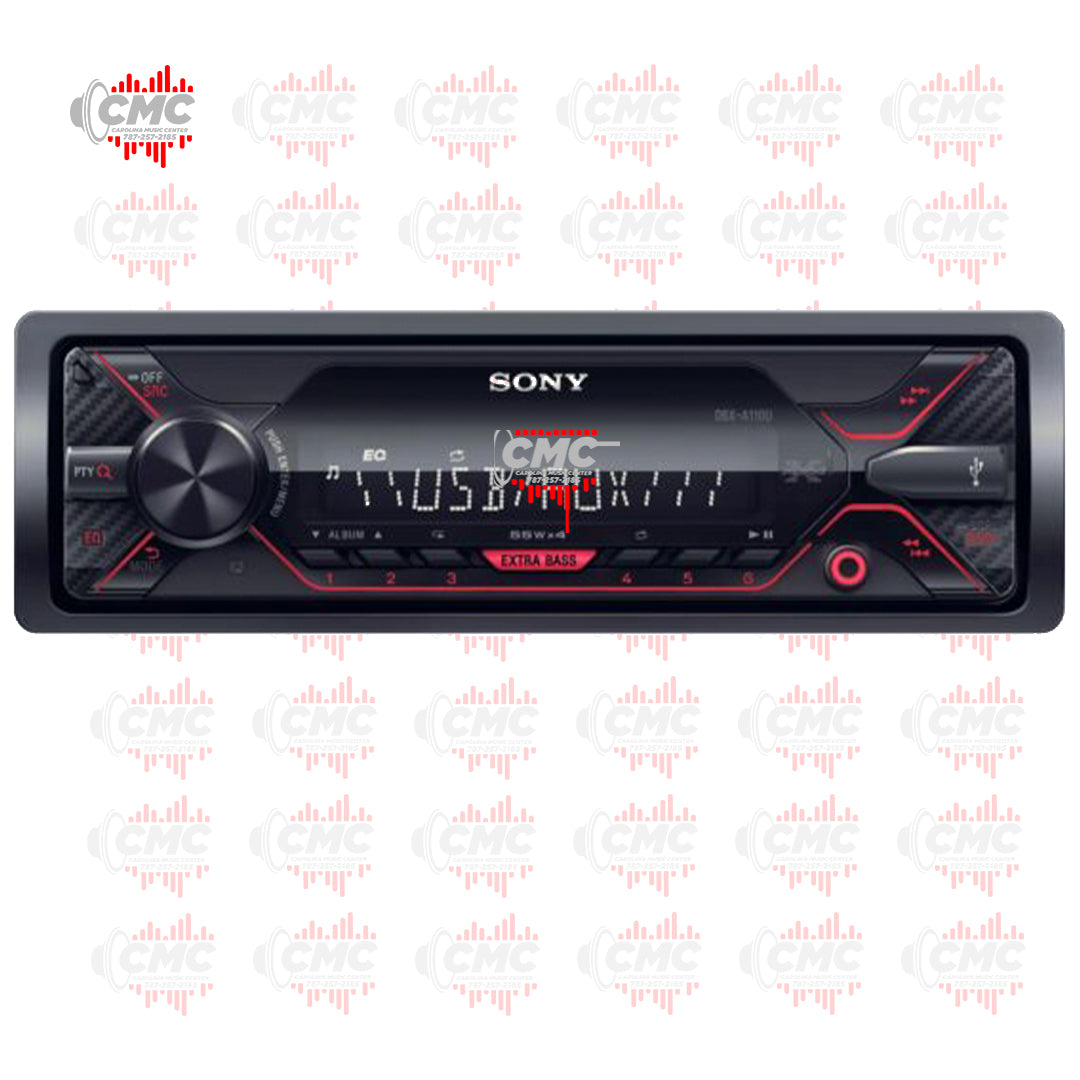 SONY SINGLE DIN (DSX-A110U) (COLOR ROJO)