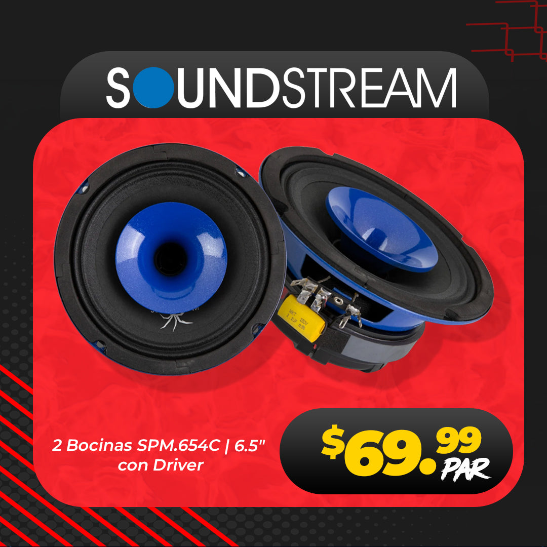 SOUND STREAM SPM.654C | 6.5" con Driver