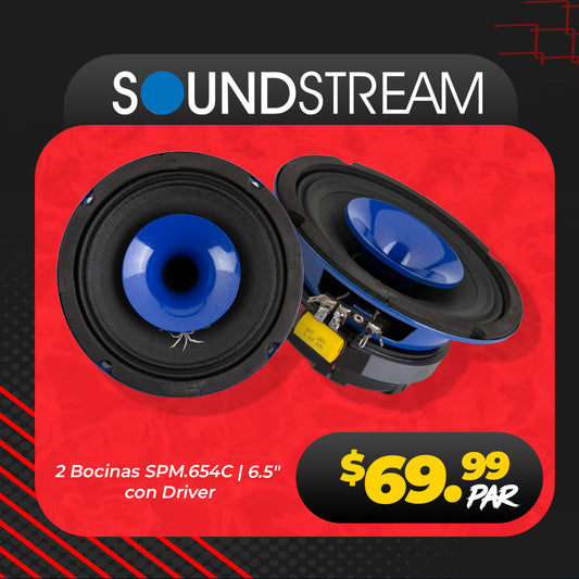 SOUND STREAM SPM.654C | 6.5" con Driver